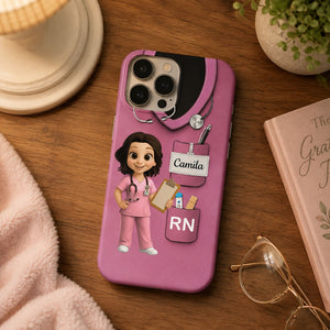 Personalized Custom Phone Case - Birthday, Nurse's Day Gift For Nurse - Nurse Life