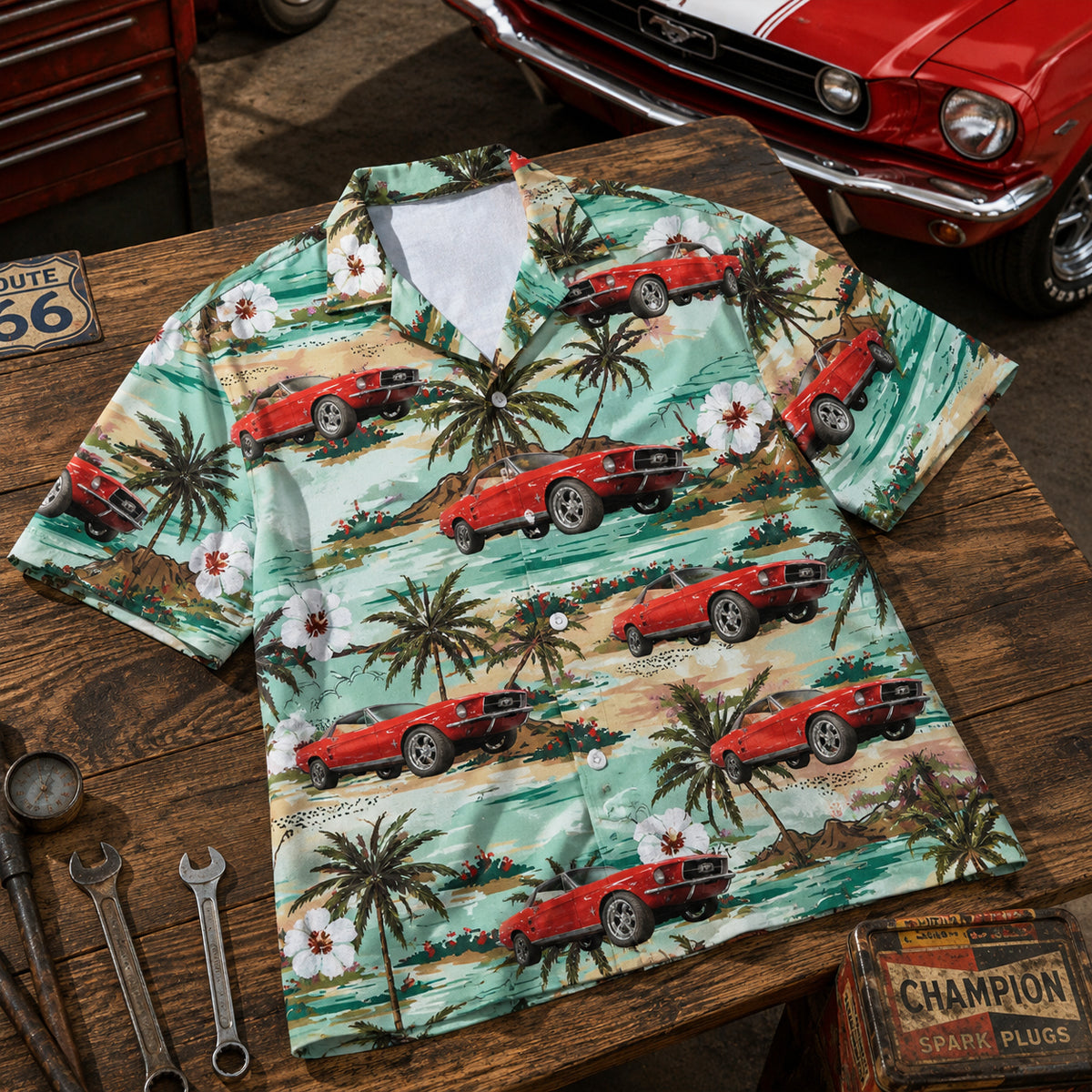 Upload Car Photo Hawaiian Shirt