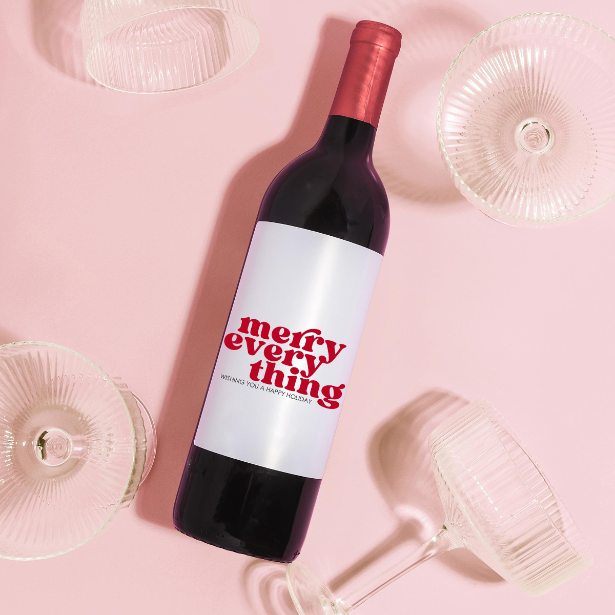 Christmas Wine Label Gift, Holiday Hostess Christmas Decor, Funny Christmas Party Wine Label, Christmas Gift for Mom, White Elephant Label