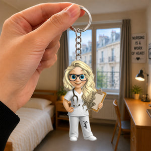 To My Favorite Nurse, Personalized Acrylic Keychain, Gift For Nurses