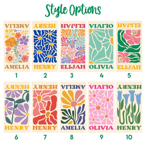 Retro Flower For Coworkers, Friends, Self Gift - Personalized Desk Mat