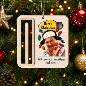 Cousin Eddie Wooden Money Holder Ornament – Funny Christmas Cash Gift Holder