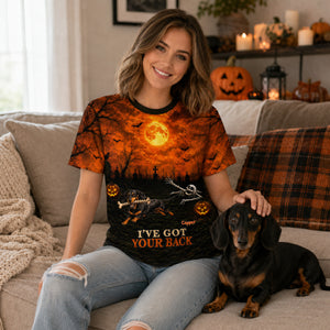 I've Got Your Back Dog Stealing Backbone From Your Photo - Personalized 3D Shirt - Funny Halloween Costume For Dog Lovers