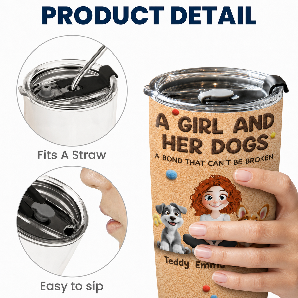 My Lovely Dog - Personalized Tumber - Gift For Dog Lovers