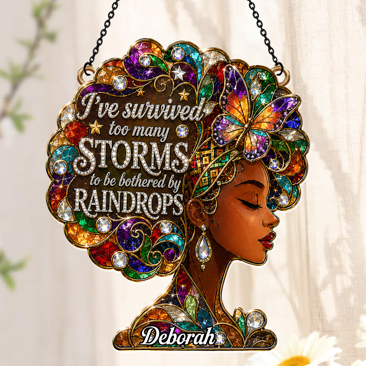 I've Survived Too Many Storms - Personalized Acrylic Suncatcher
