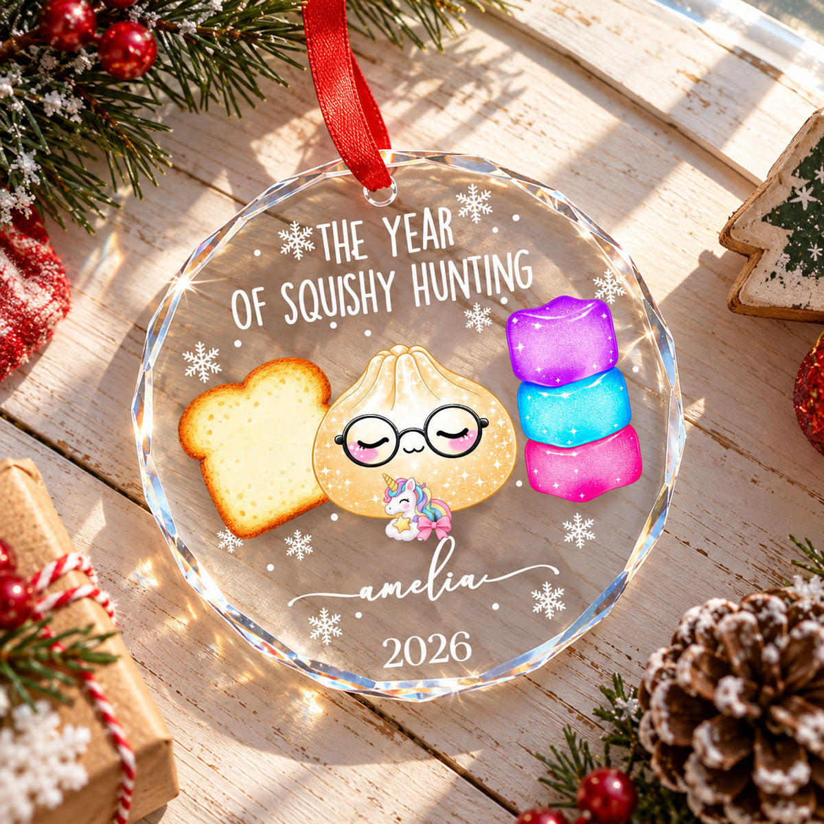 The Year Of Squishy Hunting Christmas Gift For Squishy Hunter - Personalized Ornament