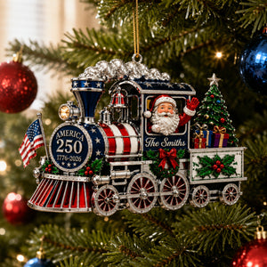 Anniversary Usa Christmas Ornament 2026 - Real 3D Raised Ornament