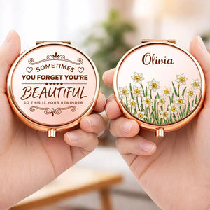 You Are So Beautiful - Personalized Compact Mirror