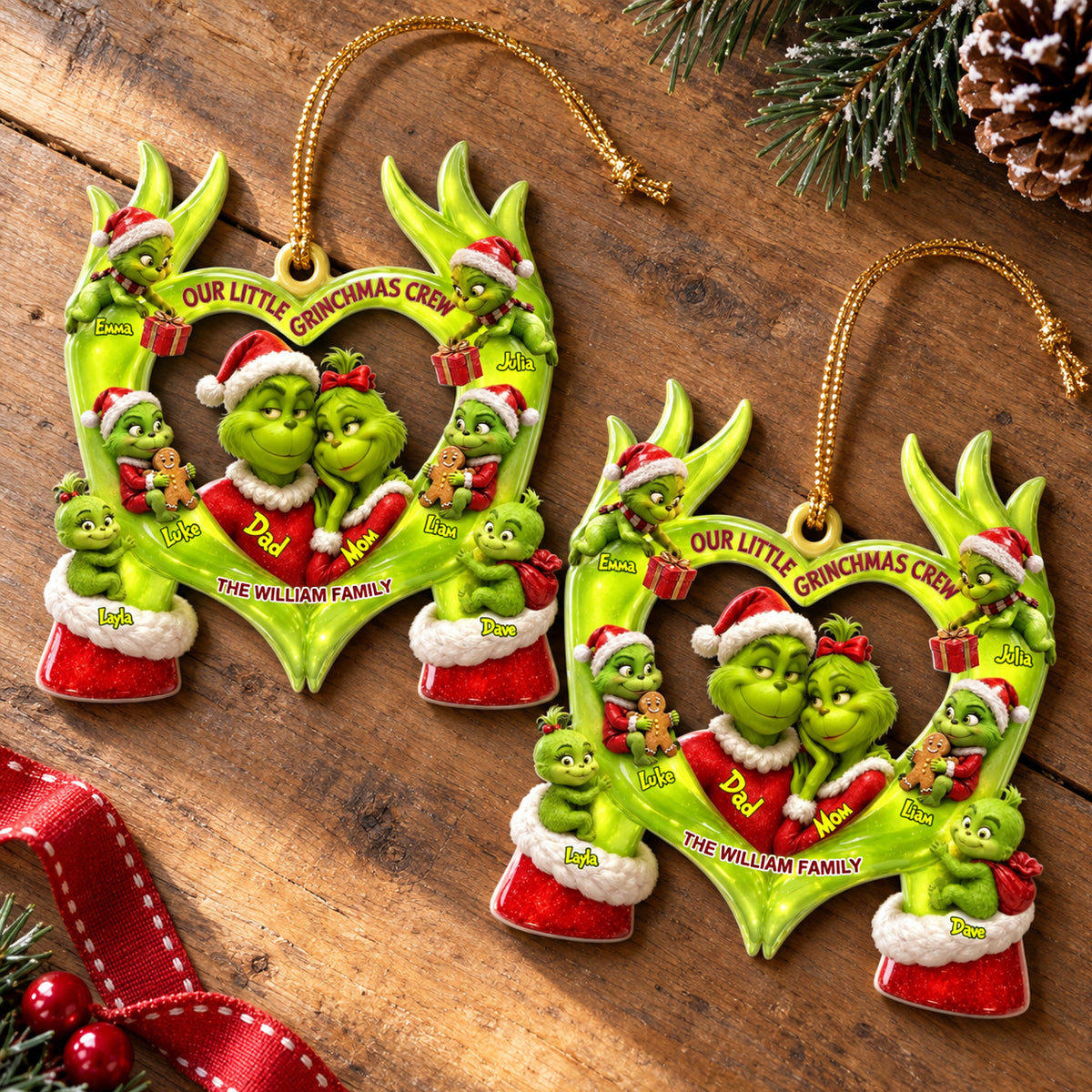 Little Mischief Christmas Ornament - Personalized Gifts For Family