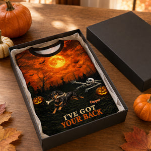 I've Got Your Back Dog Stealing Backbone From Your Photo - Personalized 3D Shirt - Funny Halloween Costume For Dog Lovers