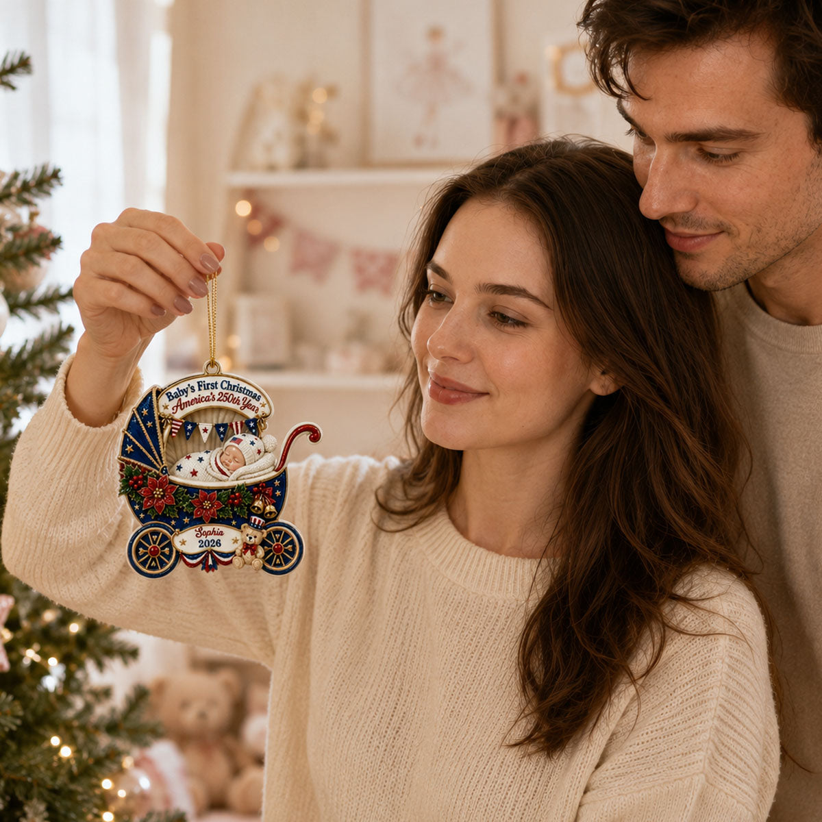 250th Anniversary Christmas  - Real 3D Raised Ornament
