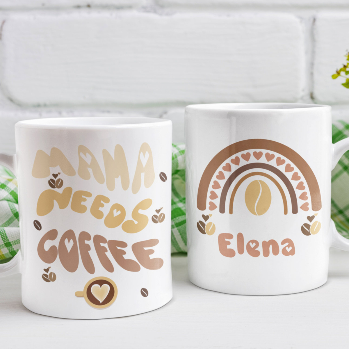 Mama Needs Coffee - Personalized Mug - Gift For Mom, Mother's Day