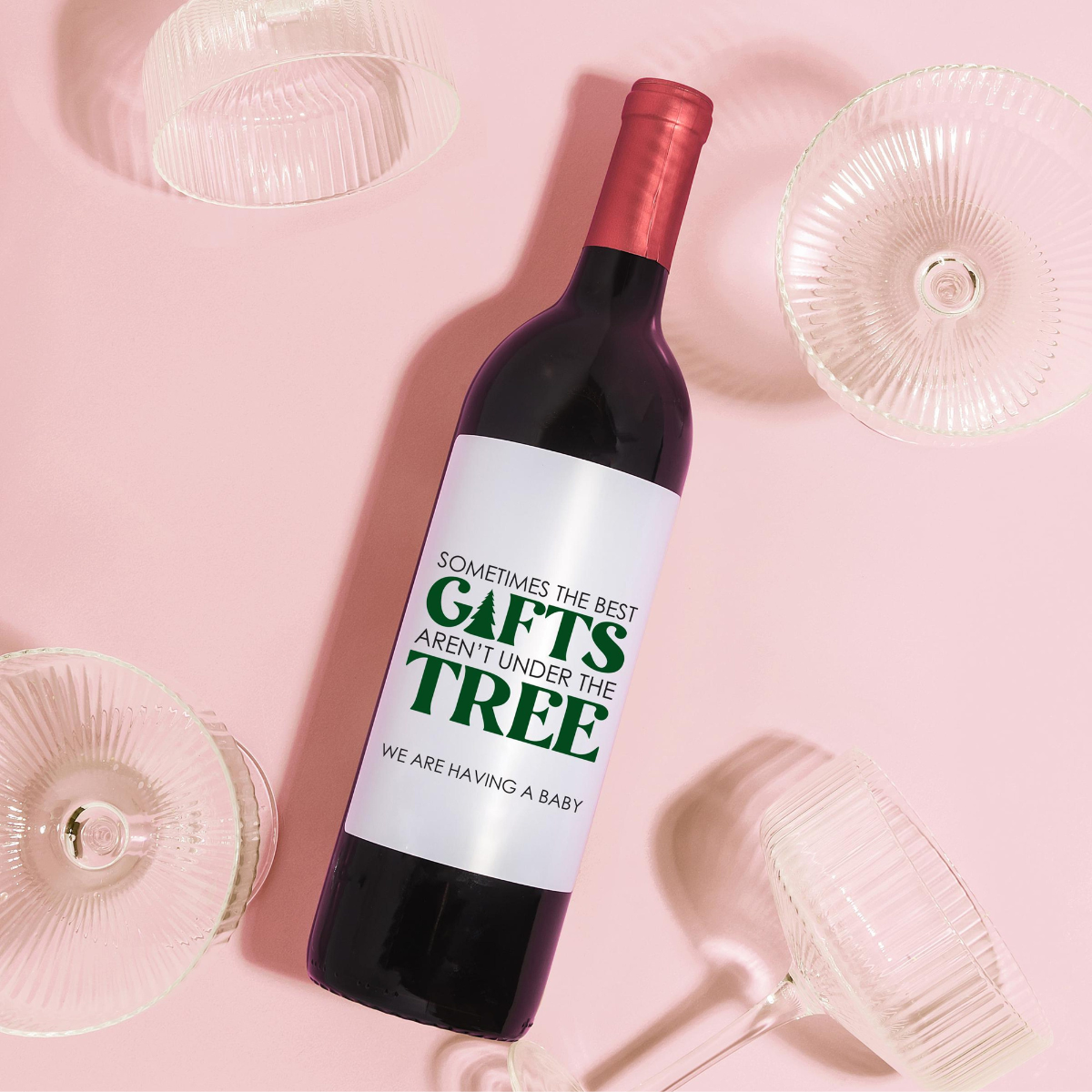 Christmas Wine Label Gift, Holiday Hostess Christmas Decor, Funny Christmas Party Wine Label, Christmas Gift for Mom, White Elephant Label