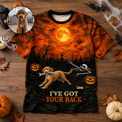 I've Got Your Back Dog Stealing Backbone From Your Photo - Personalized 3D Shirt - Funny Halloween Costume For Dog Lovers