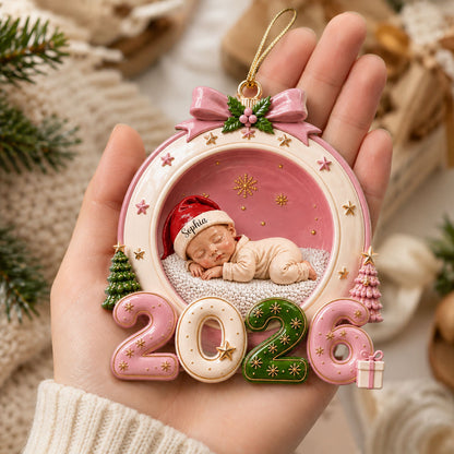 Wrapped In Christmas Love 2026 - Real 3D Raised Ornament