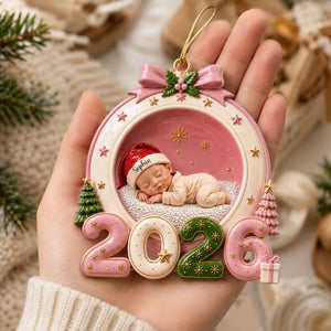 Wrapped In Christmas Love 2026 - Real 3D Raised Ornament