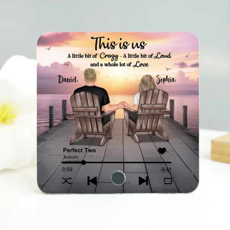 You & Me We Got This Lake Couple - Personalized Music Fridge Magnet - Gift For Couple, For Him, For Her, Anniversary Gift