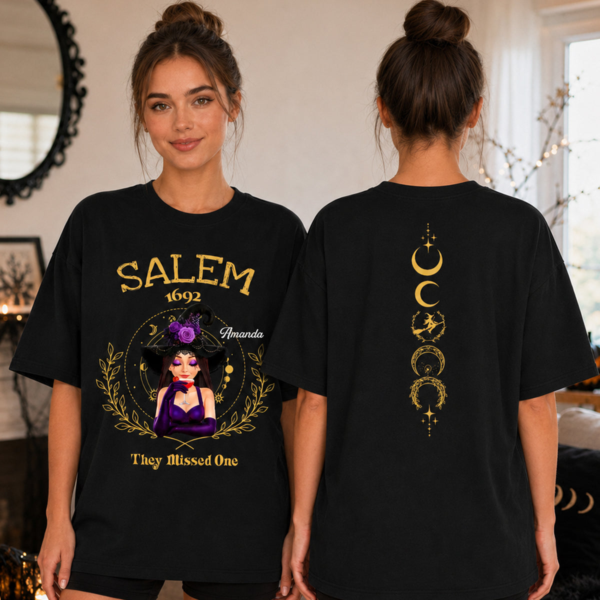 Salem They Missed One Sweatshirt, Halloween Hoodie, Witch Sweatshirt, Salem Witch Shirt, Salem 1692 Shirt, Salem Witch Trials Tee