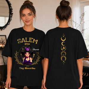 Salem They Missed One Sweatshirt, Halloween Hoodie, Witch Sweatshirt, Salem Witch Shirt, Salem 1692 Shirt, Salem Witch Trials Tee