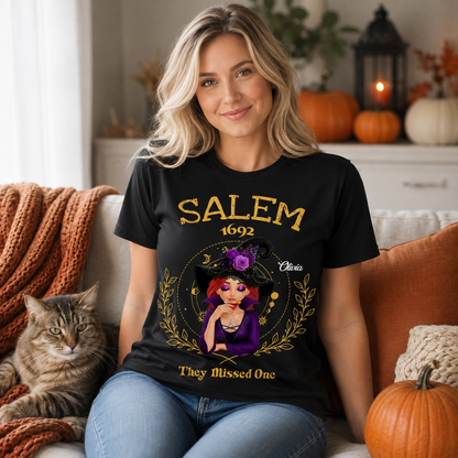 Salem They Missed One Sweatshirt, Halloween Hoodie, Witch Sweatshirt, Salem Witch Shirt, Salem 1692 Shirt, Salem Witch Trials Tee