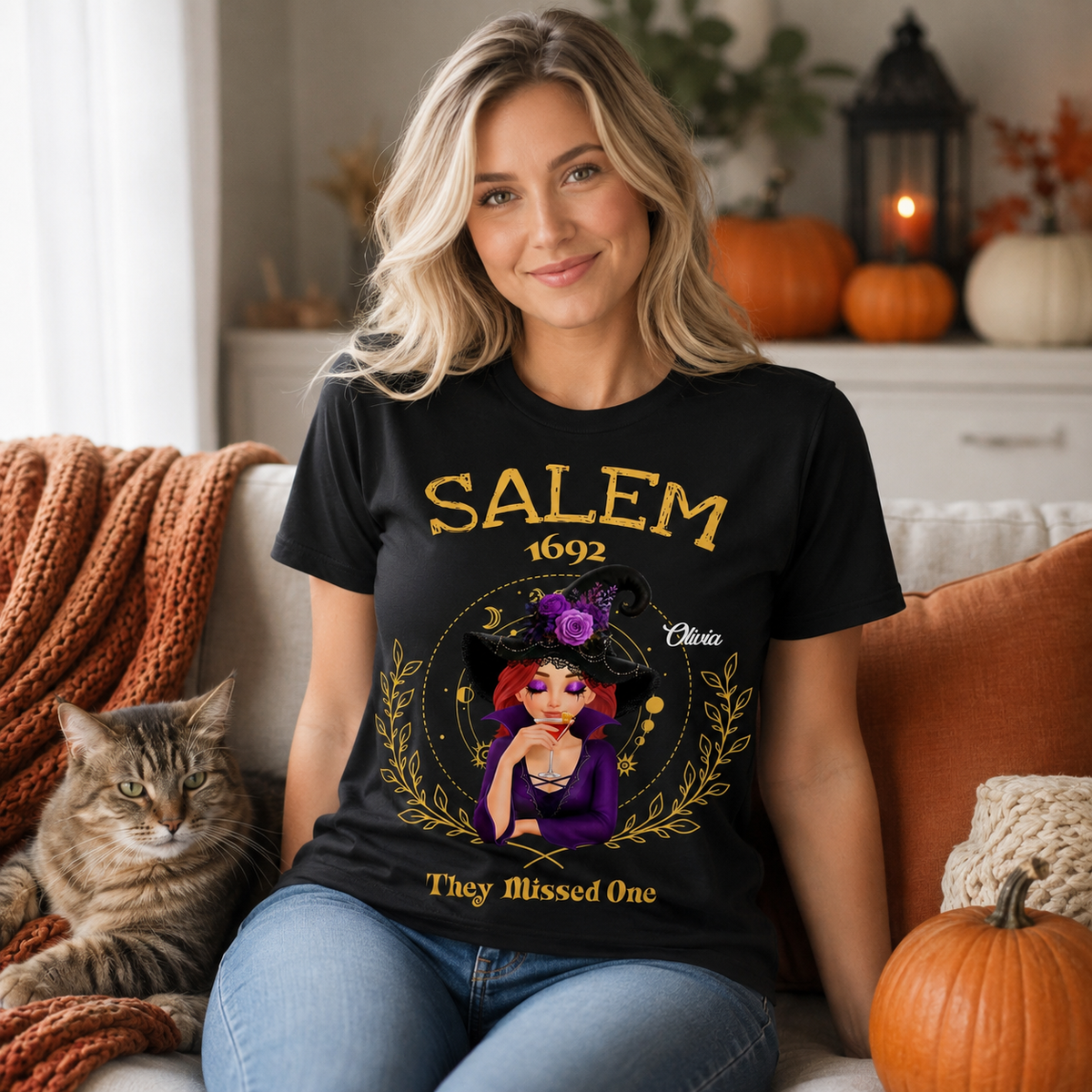Salem They Missed One Sweatshirt, Halloween Hoodie, Witch Sweatshirt, Salem Witch Shirt, Salem 1692 Shirt, Salem Witch Trials Tee