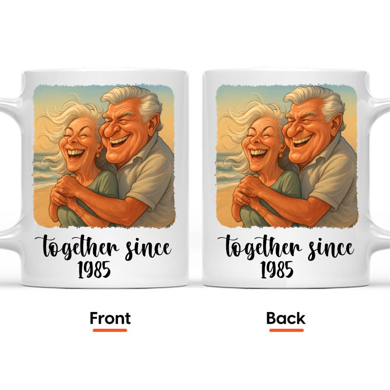 Custom Photo Funny Caricature Mug - Personalized Anniversary Wedding Gifts For Husband And Wife, Him And Her - I'm Yours No Returns Or Refunds