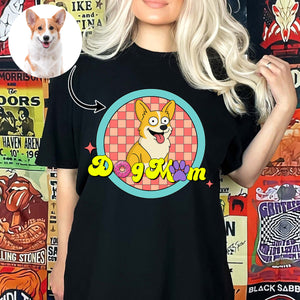 Dog Mom Simpsonized Portrait Custom Your Photo - Personalized Photo Shirt Gift For Dog Mom, Dog Lovers, Birthday Gift