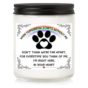 Memorial Gifts for Loss of Dog, Pet Loss Gifts, Sympathy Candle for Cats Dog Passing Away, Rainbow Bridge, Bereavement Remembrance Grief Condolence for Pet Lovers