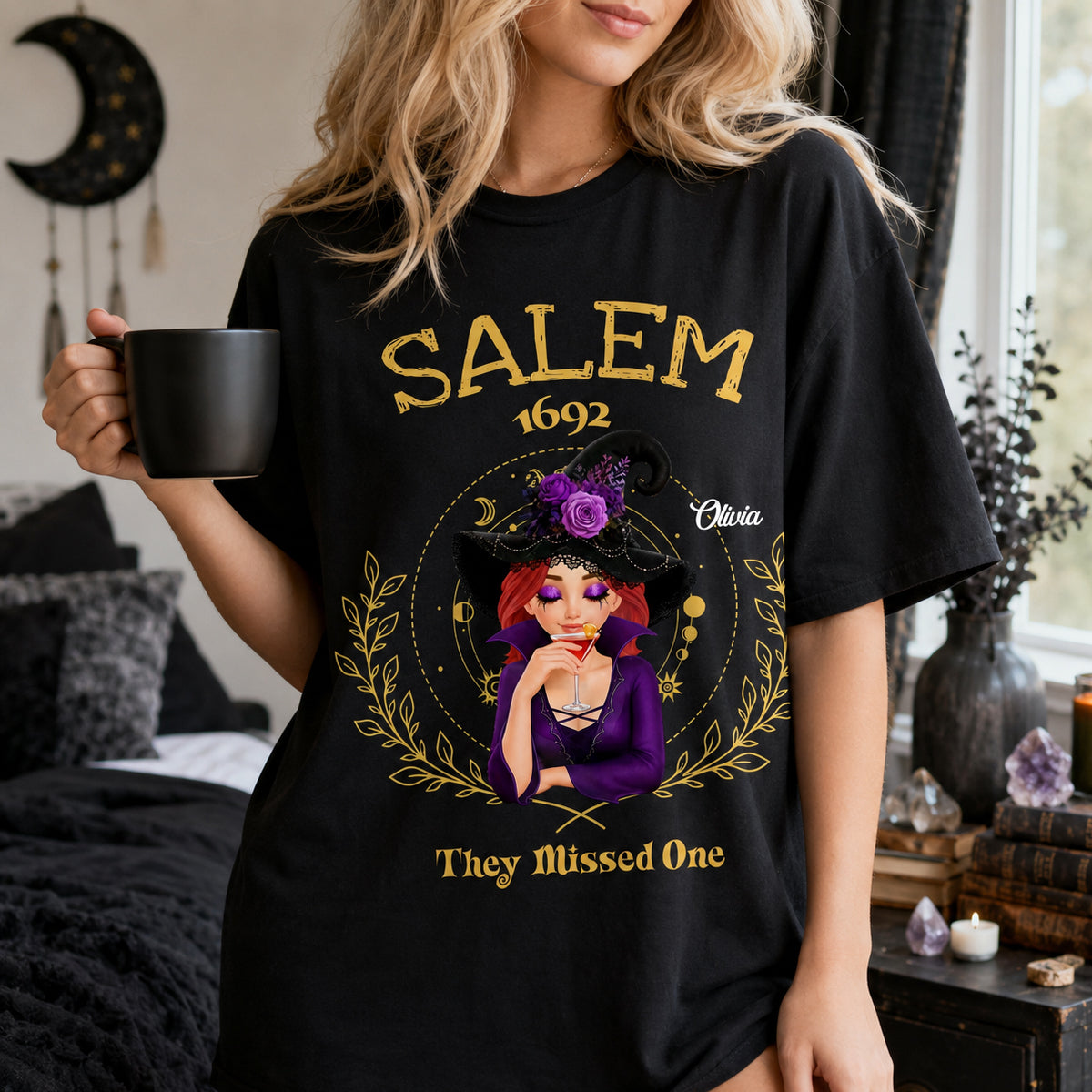 Salem They Missed One Sweatshirt, Halloween Hoodie, Witch Sweatshirt, Salem Witch Shirt, Salem 1692 Shirt, Salem Witch Trials Tee