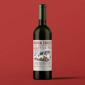 Cousin's Christmas Wine, Custom Christmas Champagne Label, Gift For Cousins, Siblings