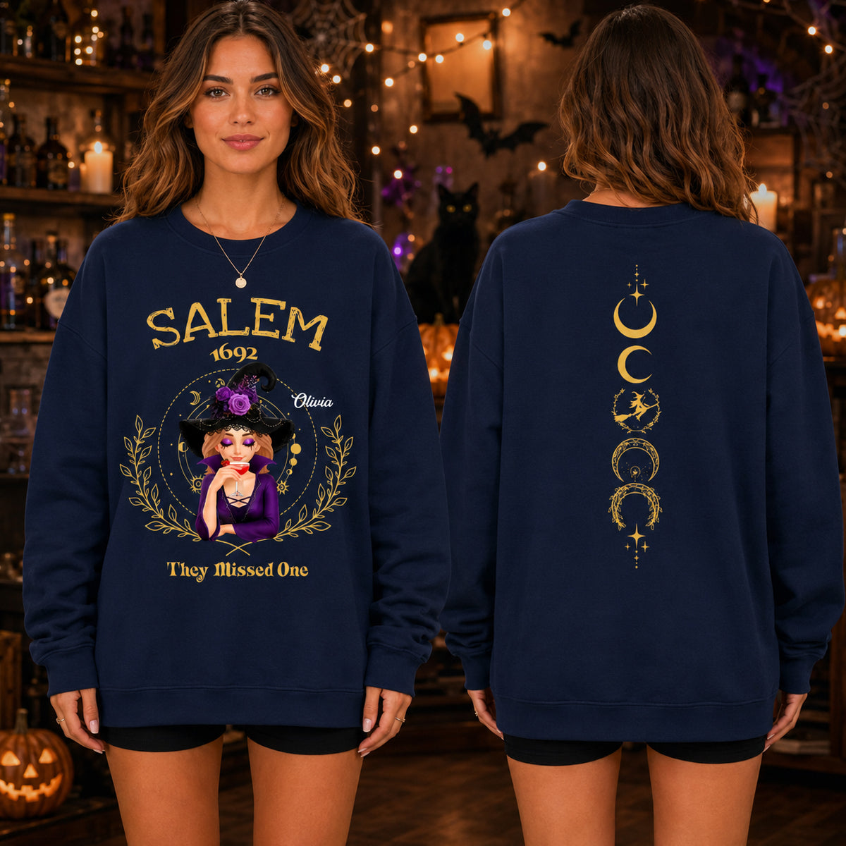 Salem They Missed One Sweatshirt, Halloween Hoodie, Witch Sweatshirt, Salem Witch Shirt, Salem 1692 Shirt, Salem Witch Trials Tee