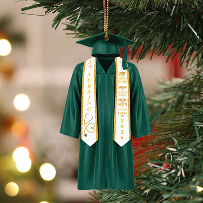 Personalized Nurse Graduation Ornament,2026 College Graduation,School Graduation Ornament Gift,Class Of 2026,High School Graduation Gift,Grad Gift