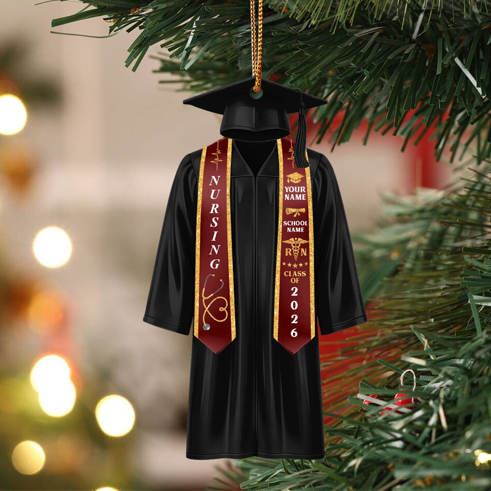 Personalized Nurse Graduation Ornament,2026 College Graduation,School Graduation Ornament Gift,Class Of 2026,High School Graduation Gift,Grad Gift