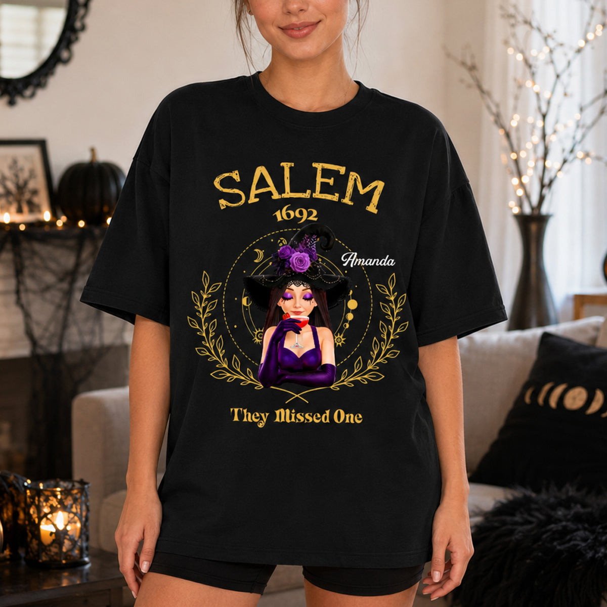 Salem They Missed One Sweatshirt, Halloween Hoodie, Witch Sweatshirt, Salem Witch Shirt, Salem 1692 Shirt, Salem Witch Trials Tee