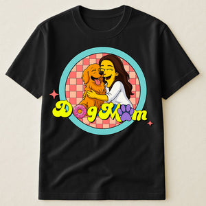 Dog Mom Simpsonized Portrait Custom Your Photo - Personalized Photo Shirt Gift For Dog Mom, Dog Lovers, Birthday Gift