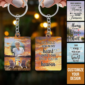 Customized Memorial Keychain-Memory Keyrings-Bereavement Photo Gifts