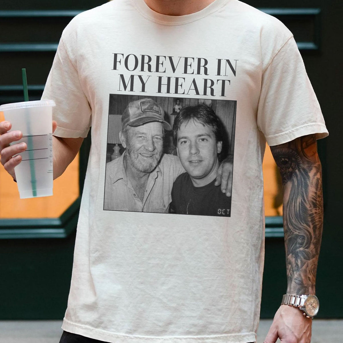 Forever In My Heart - Personalized Photo T-Shirt