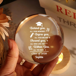 Before You All Your Dreams Graduation - Personalized Crystal Ball LED Night Light