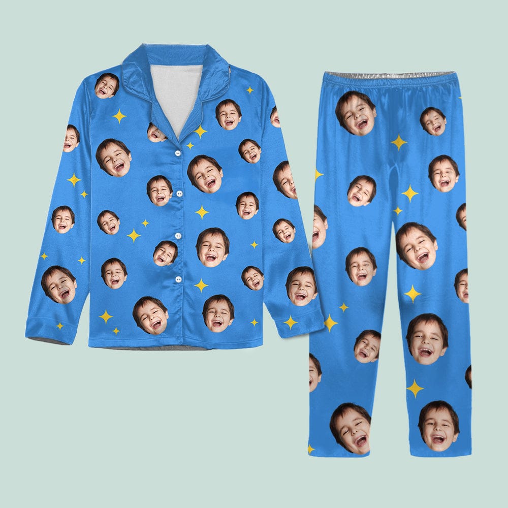 Custom Children Photo For Dad And Mom Pajamas