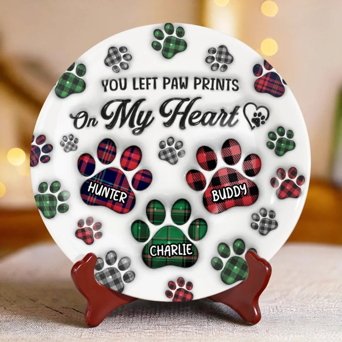 Until We Meet Again, My Sweet Friend - Memorial Personalized Custom 3D Inflated Effect Printed Ceramic Plate
