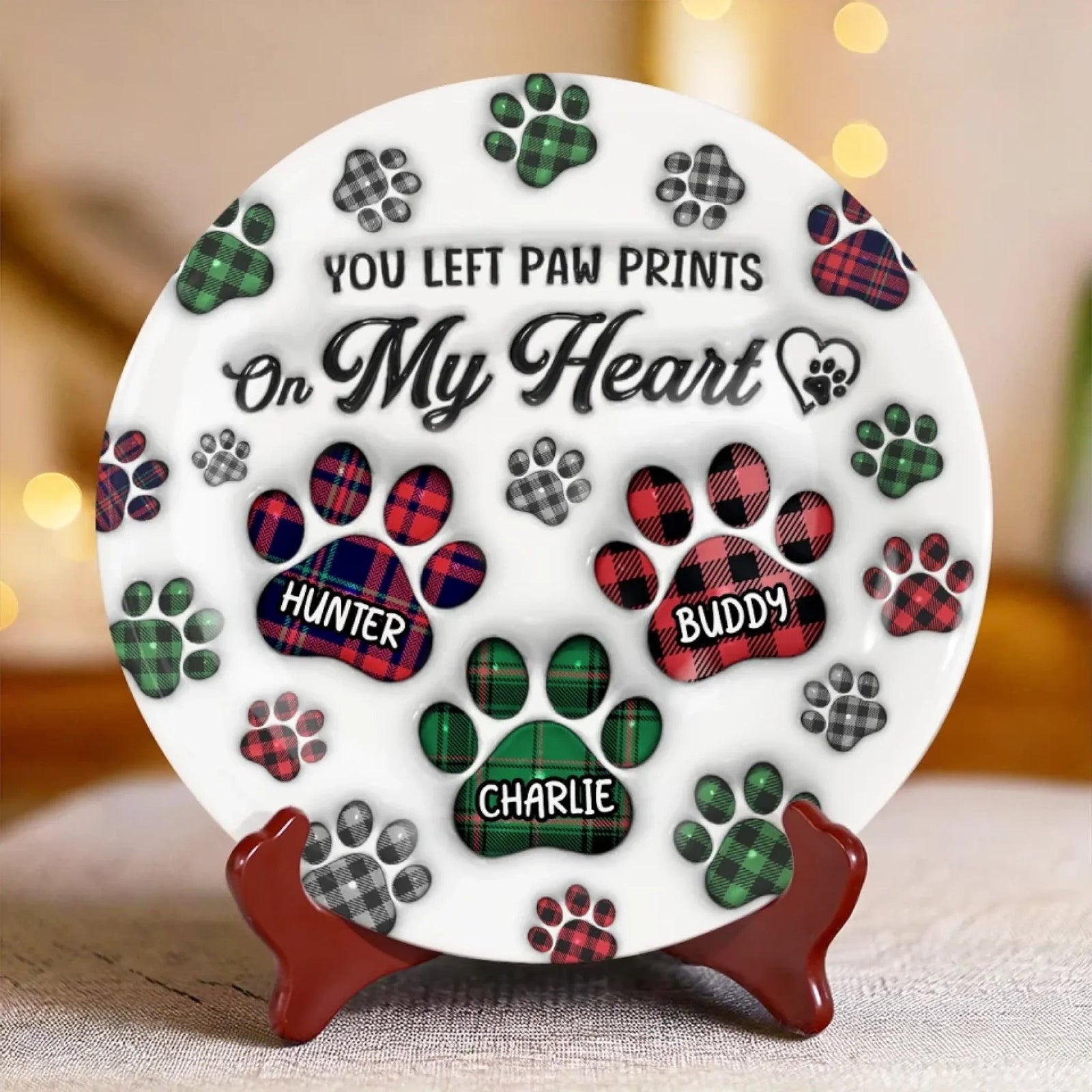 Until We Meet Again, My Sweet Friend - Memorial Personalized Custom 3D Inflated Effect Printed Ceramic Plate