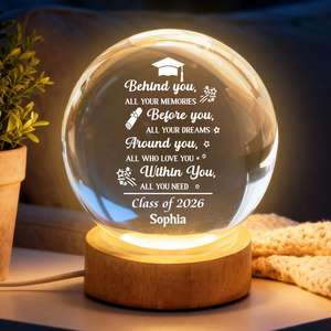 Before You All Your Dreams Graduation - Personalized Crystal Ball LED Night Light