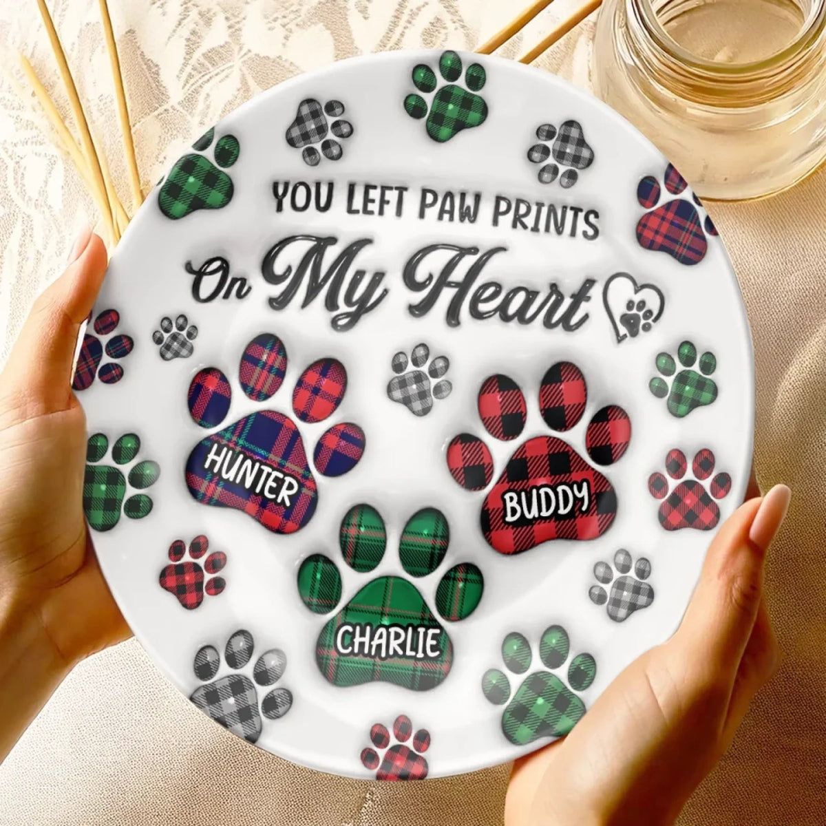Until We Meet Again, My Sweet Friend - Memorial Personalized Custom 3D Inflated Effect Printed Ceramic Plate