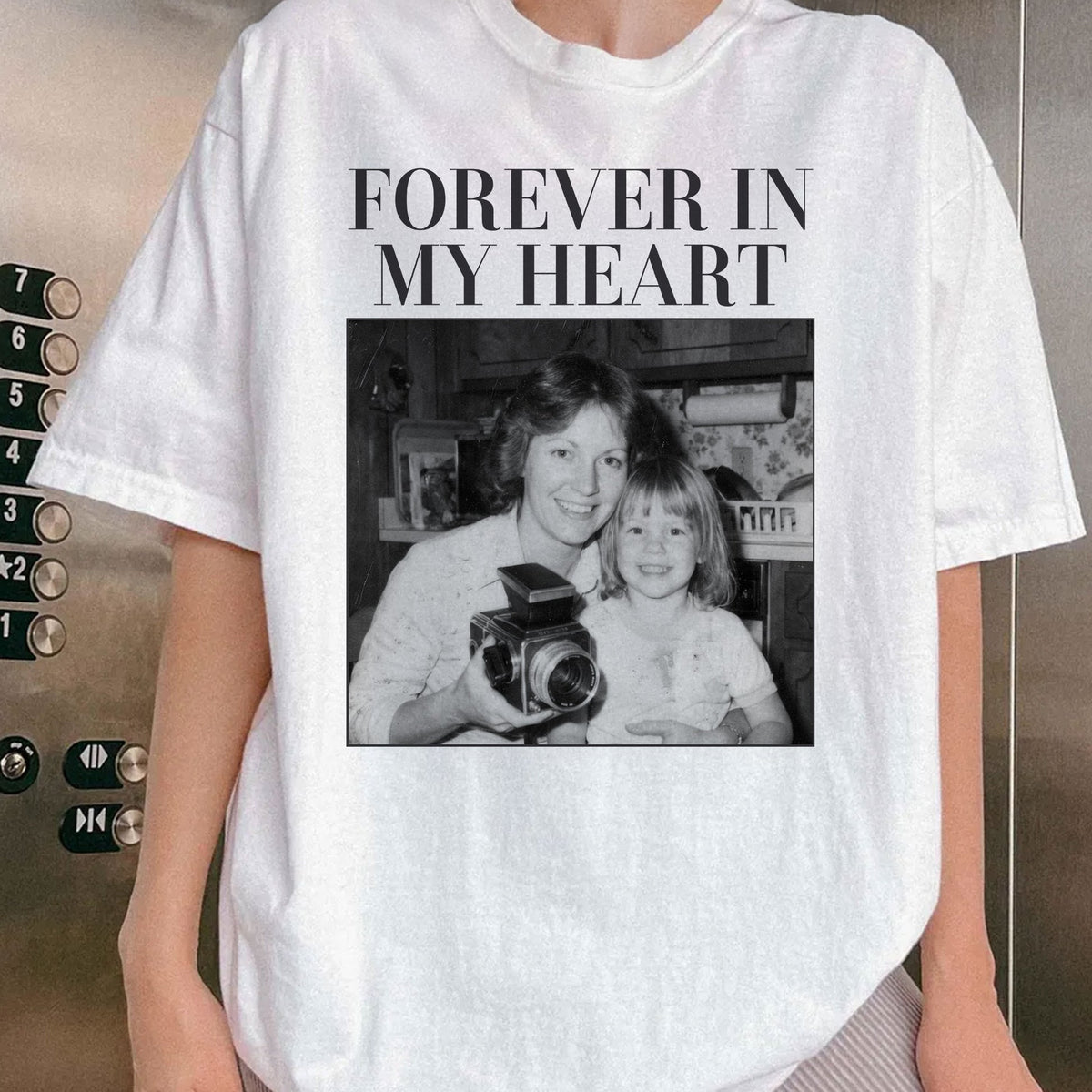 Forever In My Heart - Personalized Photo T-Shirt