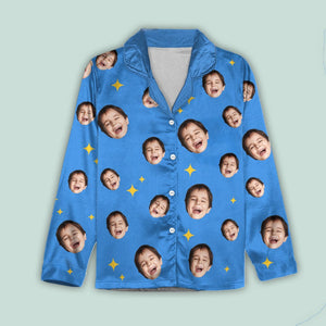 Custom Children Photo For Dad And Mom Pajamas