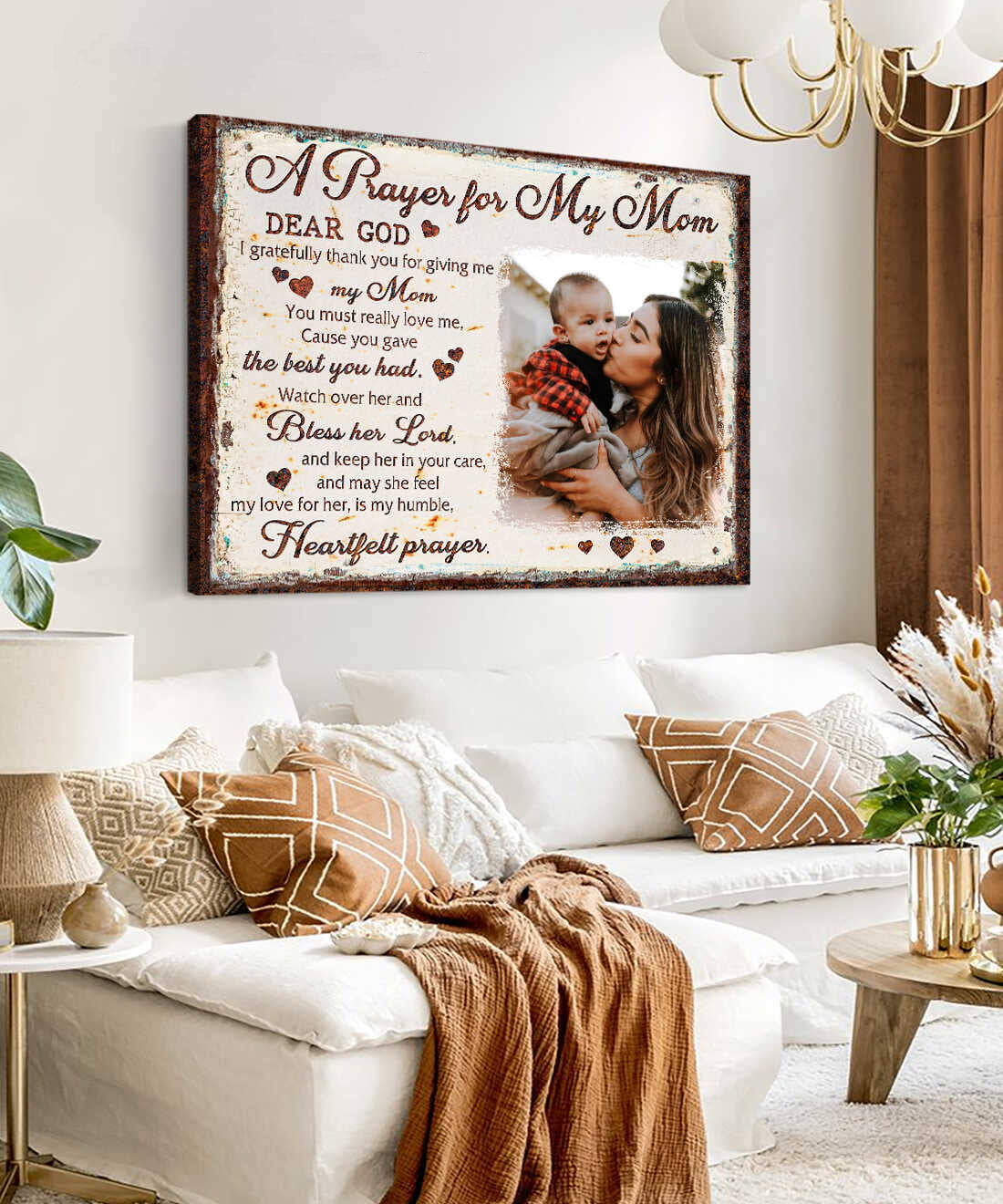 Prayer For My Mom Custom Canvas Mom Canvas Personalized Gift For Mom Mother's Day Gift