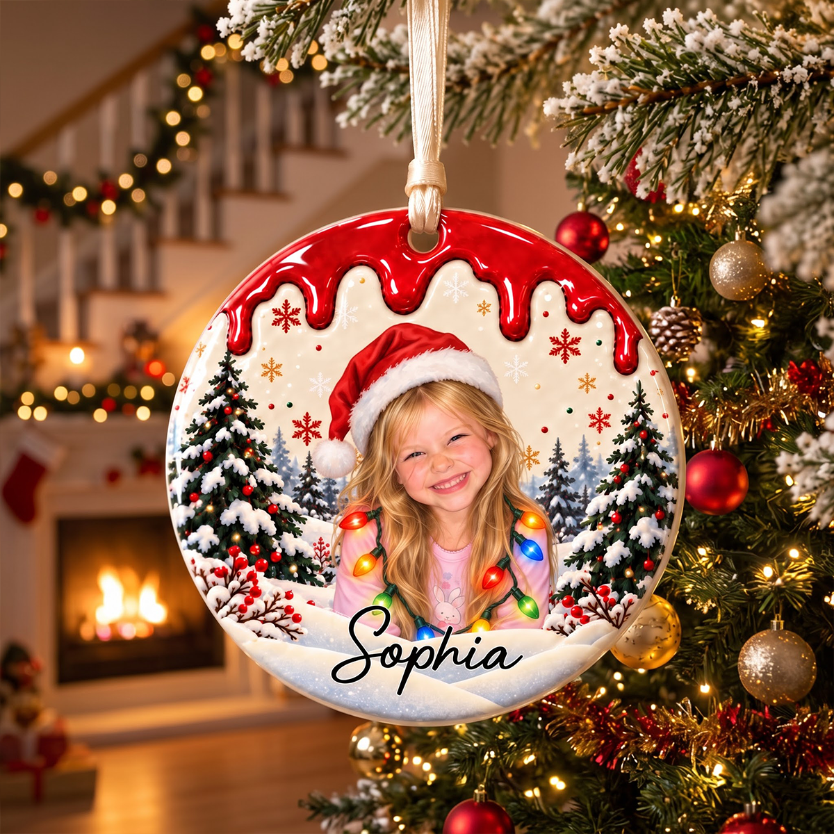 Custom Photo Christmas Family Portrait Gifts - Personalized Christmas Ornament  - Real 3D Raised Ornament bb09fc84-507f-4956-a7ff-c642de61fc26-MOCKUP-7.png