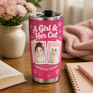 A Girl & Her Cat — Custom Portrait Tumbler - Personalized Tumbler bb14a8cd-60ec-4e60-b6b1-dbc954c7ca14.jpg
