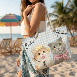 Beachside Kitties - Personalized Beach Bag - Summer Gift For Cat Lovers bb2bfbb4-4f62-412b-8314-6deee4d783e9-3.webp
