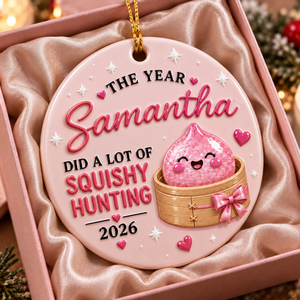 Personalized Squishy 3D Ceramic Ornament 2026, Custom Name Kids Christmas Gift, Cute Dumpling Hunting Keepsake, Grandkids Gift, 3D Relief Printed bb3e0981-dec8-472a-b5f7-fed282e670a1-9f1f2f40-3493-4073-843c-d631e2568743.png